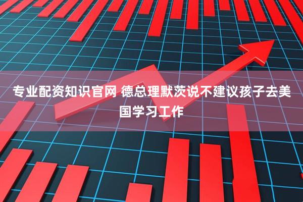 专业配资知识官网 德总理默茨说不建议孩子去美国学习工作